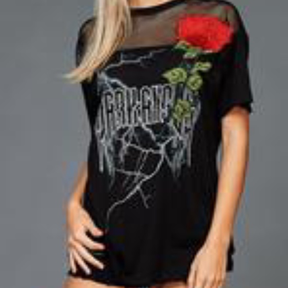 black angel mesh top